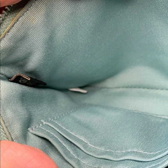 BUNDLE - EUC - Coach Corner Zip Wristlet in Light Blue/Green - Picture 12 of 14